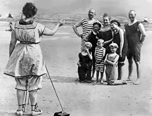 Bathers: Beach fashion, around 1900