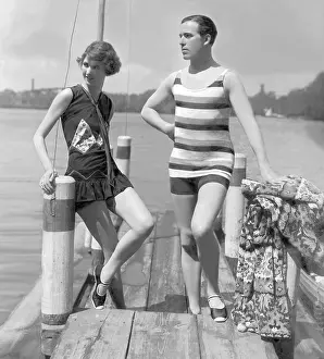 Menswear: Beach fashion, 1927