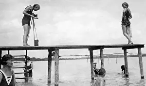Photographing: Beach fashion, 1928