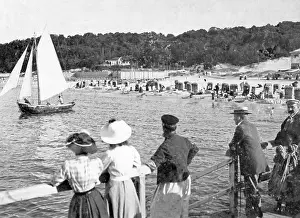 Bather: The beach of Goehren on Ruegen, 1907