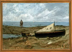 Macchiaioli: On the Beach (Grey Day)