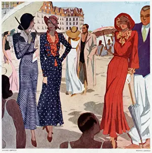 Baule: Beach at La Baule, Brittany 1931