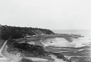 Marques: The beach of Lourenco Marques in Mozambique, around 1900