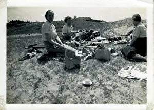 Mare: Beach Picnic, Brean Sands, Somerset