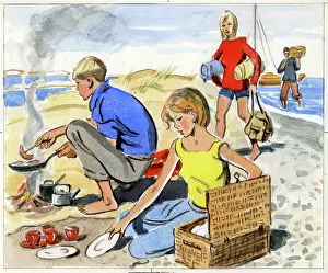 Unpacking: Beach Picnic with young people