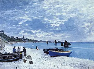 Seashores: The Beach at Sainte-Adresse, by Monet