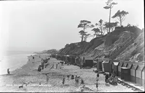 Canford: Beach Scene at Canford Cliffs