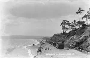 Southbourne: Beach Scene with Chalets