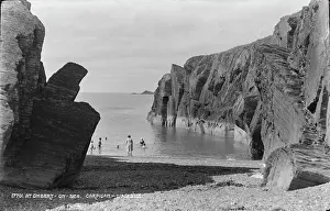 Cardigan: Beach Scene at Gymbert on Sea