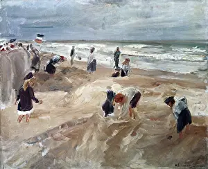 Liebermann: Beach scene in Noordwijk
