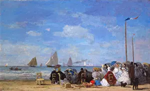 Boudin: Beach Scene at Trouville