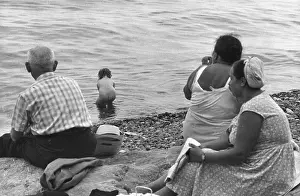 Pebbly: Beach scene at Yalta, Ukraine