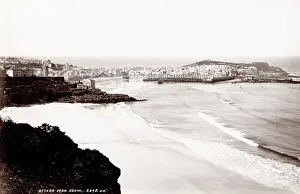 Surf: Beach and sea at St. Ives, Cornwall, England