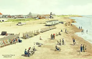 Lincs: Beach at Skegness, Lincolnshire