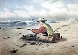 Snipe: Beach Snipe Shooting, 1869