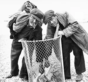 Dishevelled: Two beachcombers, Hove and Brighton seafront