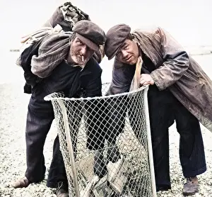 Dishevelled: Two beachcombers, Hove and Brighton seafront