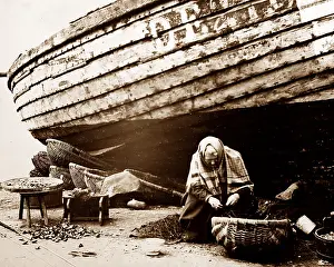 Beached: Beached boat, Broughty Ferry, Dundee, Scotland