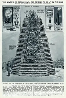 Beacons: Beacons of Silver Jubilee day 1935, by G. H. Davis