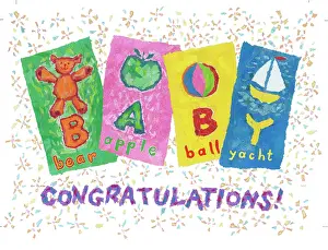 Spelling: Bear, apple, ball, yacht and Congratulations!
