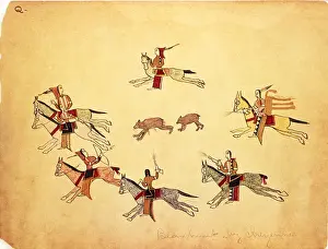 Cheyenne: The Bear Hunt': Drawing by Making Medicine