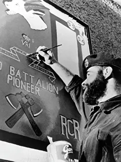 Beardless: Bearded Canadian soldier in Germany