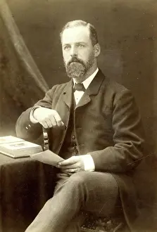 Largs: Bearded man in cabinet photograph