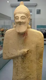 Votive: Bearded workshipper. Cyprus