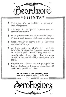 Beardmore: Beardmore Aero Engines 1920