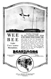 Beardmore: Beardmore Wee Bee Two Seater Monoplane