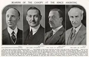 Lytton: Bearers of the canopy at the King's anointing