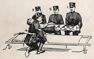 Transferring: Four bearers and patient (4 of 6)