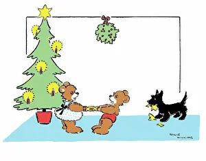 Willing: Bears pulling Christmas crackers