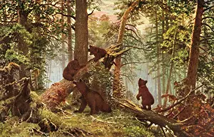 Shishkin: Bears in a Russian pine forest