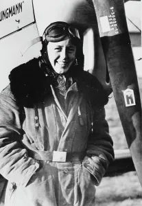 Beate: Beate Uhse as a test pilot. About 1938