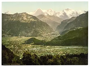 Beatenberg: Beatenburg (i.e. Beatenberg), from Amisbuhl, Bernese Oberla