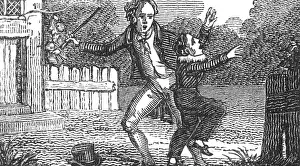 Punishing: Beating a boy, c.1800