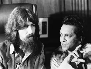 Virtuoso: Former Beatle George Harrison (left) and Indian