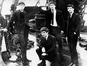 Commercially: The Beatles on the deck of a Jersey ferry