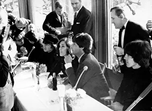 Bron: The Beatles and Eleanor Bron at press conference