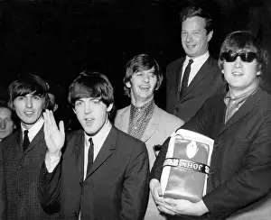 Epstein: The Beatles with their manager, Brian Epstein