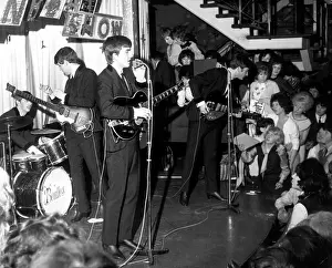 Liverpools: The Beatles performing at The Cavern, Liverpool