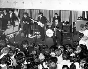 Ringo: The Beatles pop group performing