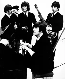 Screened: The Beatles pop group, TV recording, Manchester