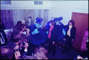 Publicising: The Beatles at PR launch of Yellow Submarine