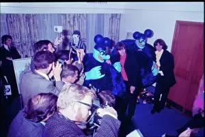 Publicising: The Beatles at PR launch of Yellow Submarine