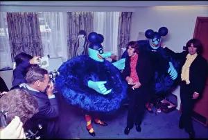 Publicising: The Beatles at PR launch of Yellow Submarine