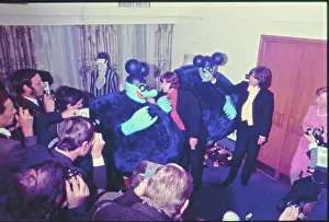 Publicising: The Beatles at PR launch of Yellow Submarine