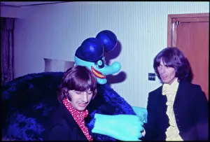 Publicising: The Beatles at PR launch of Yellow Submarine