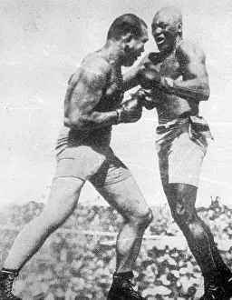 Beau: Beau Jack, American boxer, in a boxing match